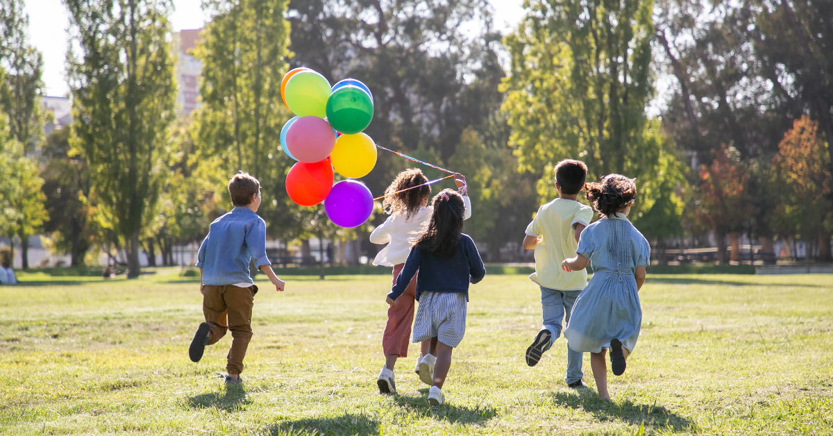 photo of children playing