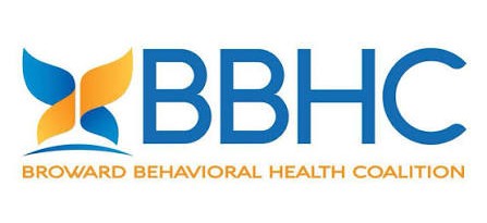 BBHC logo with a blue and yellow butterfly graphic beside the text “BBHC” and “Broward Behavioral Health Coalition” below in orange.